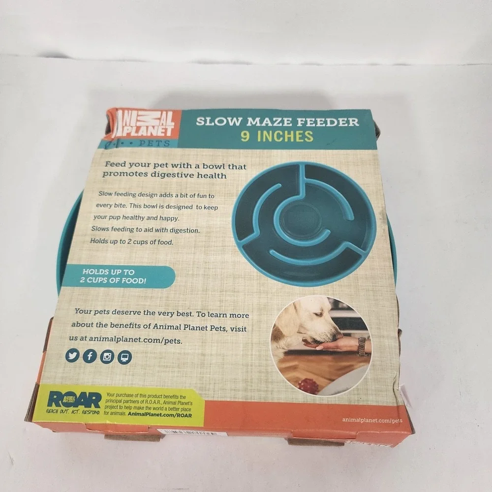 Animal Planet Pets Slow Maze Feeder Dog Bowl 9
